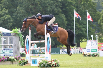 Paul Barker wins the British Horse Feeds Speedi-Beet HOYS Grade C Qualifier at Bramham International Horse Show